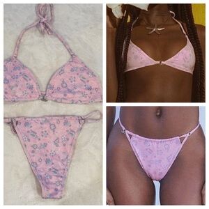 New! SET Frankies Bikinis Yara Bikini Top Matching Bottom 31500